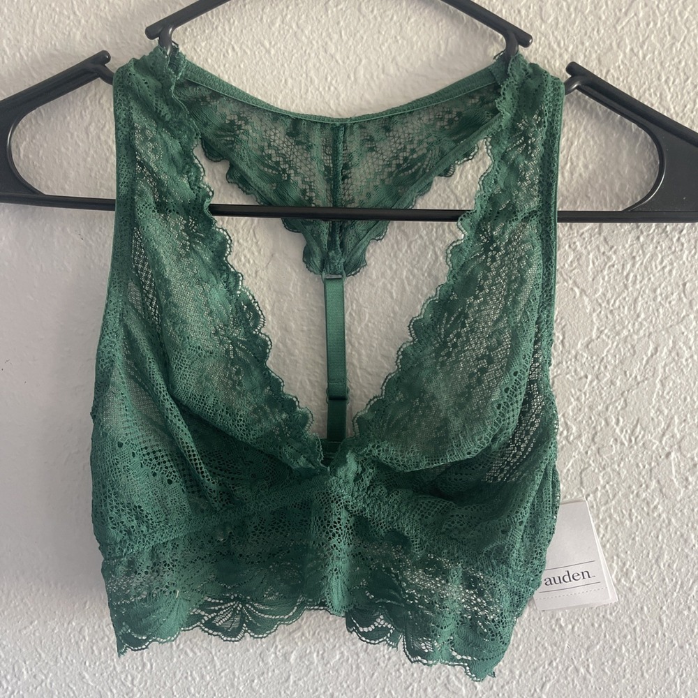 Women's High Apex Racerback Bralette - Auden Green Size XS